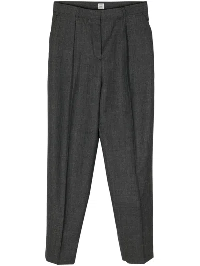 Totême Pants In Black Melange