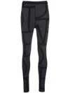 Totême Monogram Recycled Tech Leggings In Black Monogram