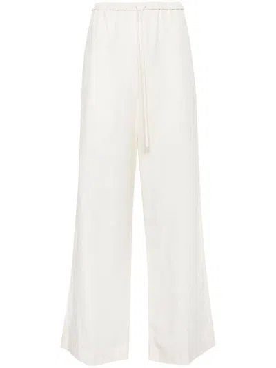 Totême Toteme Trousers In Offwhite