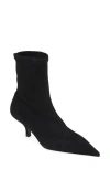 Totême Toteme Pointed Toe Sock Bootie In Black