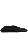 Totême The Gathered Satin Ballet Flats In Black