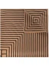 Totême Neutral San Remo Printed Silk Scarf In Brown