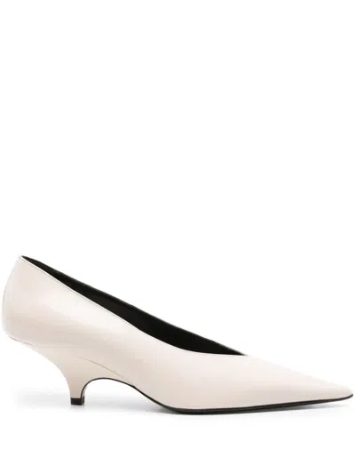 Totême 55mm Brushed-finish Pumps In Beige