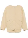 Totême Toteme Quilted Jacket In Beige