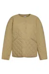 Totême Toteme Women Beige Organic Cotton Quilted Jacket In Beige
