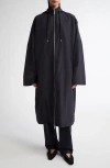 Totême Toteme Recycled Nylon A-line Windbreaker Coat In Nightfall