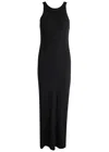 TOTÊME TOTEME RIBBED STRETCH-COTTON MAXI DRESS