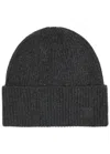 Totême Ribbed Wool-cashmere Beanie In Dark Grey