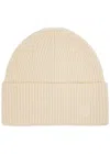 Totême Toteme Ribbed Wool-blend Beanie In White