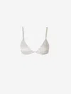 Totême Toteme Satin Bikini Top In Beige