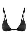 Totême Toteme Satin Soft-cup Bra In Black