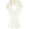 Totême Toteme Satin Tuxedo Scarf In Macadamia