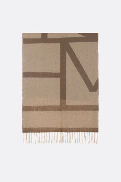 Totême Toteme Scarfs In Espresso+biscuit
