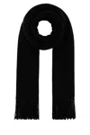 Totême Classic Wool Fringe Scarf In Black