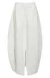 Totême Parachute Silk-blend Maxi Skirt In White
