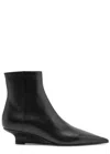 Totême Toteme Sharp 50 Leather Ankle Boots In Black