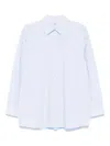 Totême Pleated Collar Shirt With Inverted Pleats