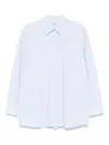 Totême Pleated Collar Shirt With Inverted Pleats