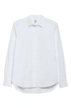 Totême Toteme Signature Organic Cotton Poplin Button-up Shirt In White