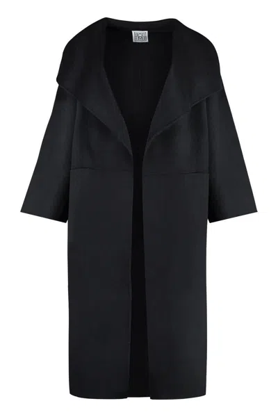Totême Toteme Signature Wool And Cashmere Coat In Black