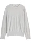 Totême Toteme Silk-blend Jumper In Grey