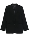 Totême Tailored Pinstriped Suit Jacket Navy