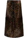 Totême Zeron Leopard-print Leather Skirt In P Leopard