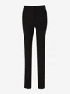 Totême Black Flared Tailored Pants In Viscose Blend Woman In Black