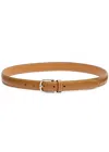 Totême Toteme Slim Leather Belt In Tan