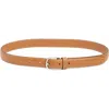 Totême Toteme Slim Leather Belt In Tan