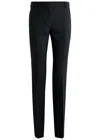 Totême Black Flared Tailored Pants In Viscose Blend Woman In Black