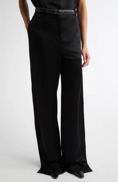 Totême Toteme Slit Cuff Trousers In Black