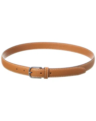 Totême Toteme Stitch Detail Leather Belt In Brown