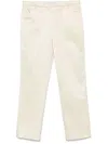 Totême Toteme Straight Cropped Trousers In Beige
