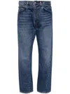 Totême Twisted Seam High-rise Straight-leg Organic-denim Jeans