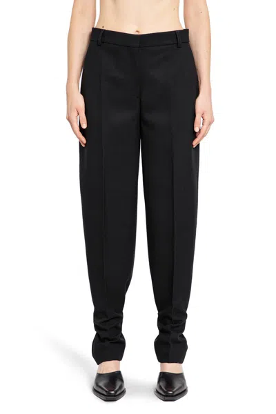 Totême Buckled Slouchy Trousers In Black