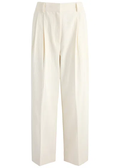 Totême Straight-leg Corduroy Trousers In Ivory