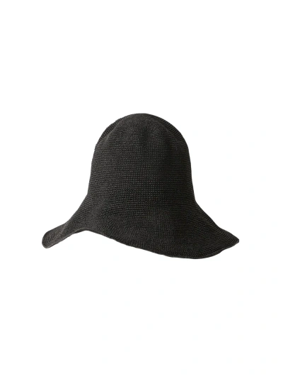 Totême Toteme Straw Hat In Black