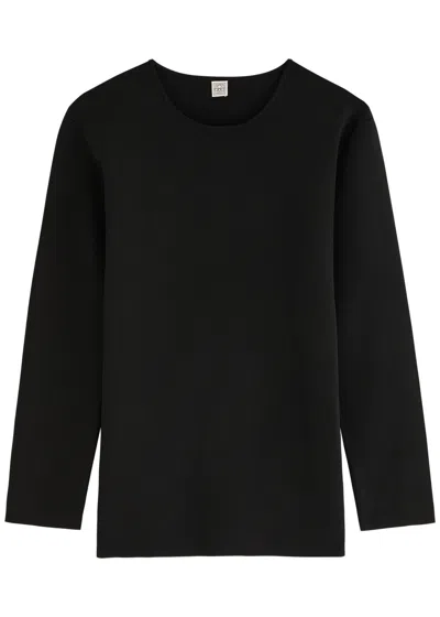 Totême Toteme Stretch-knit Top In Black  
