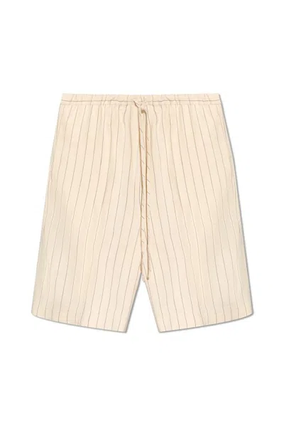 Totême Stripe Detailed Drawstring Shorts In Multi