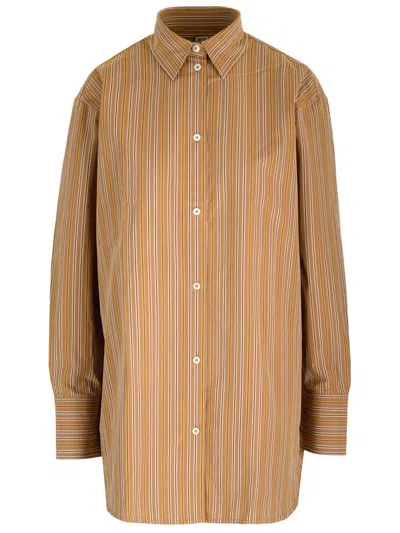 Totême Striped Buttoned Shirt In Multi