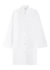 Totême Oversized Cotton Shirt Dress In White