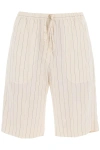 Totême Beige Relaxed Shorts In Neutro