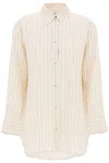 TOTÊME TOTEME STRIPED VISCOSE AND LYOCELL WOMEN