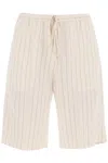 Totême Beige Relaxed Shorts In Cream