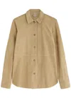 Totême Toteme Suede Shirt In Beige