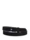 Totême Toteme Suede Slim Belt In Brown