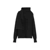 Totême Black Draped Sweater In Polyamid Blend Woman In Grey