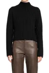Totême Petite Chunky Wool And Cashmere Sweater In Black
