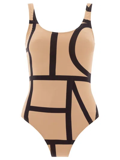 TOTÊME TOTEME MONOGRAM SWIMSUIT